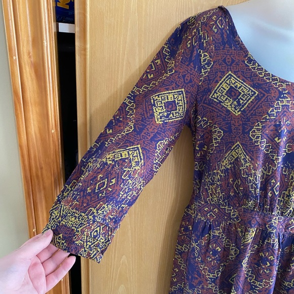 Urban Outfitters Ecote • Bohemian Chic Ikat Mini Dress - Picture 5 of 14